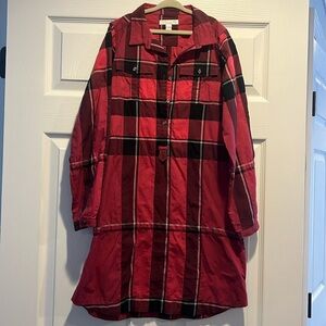 Girls Burberry plaid dress